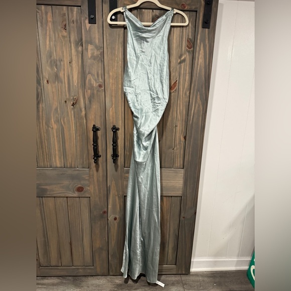 REFORMATION NWT Anaiis Silk Dress in Aquamarine 12 - Picture 4 of 10